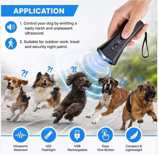 Ultrasonic Dog Chaser - Pet Safety Device