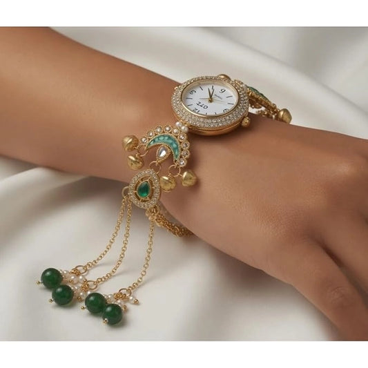 Boho Tassel Bracelet Watch - Gold Plated